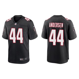 Men's Falcons Troy Andersen Black Throwback Game Jersey
