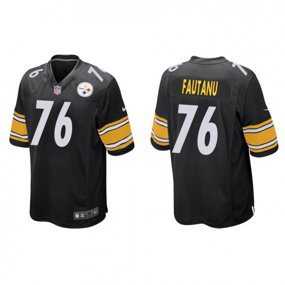 Steelers Troy Fautanu Black Game Jersey