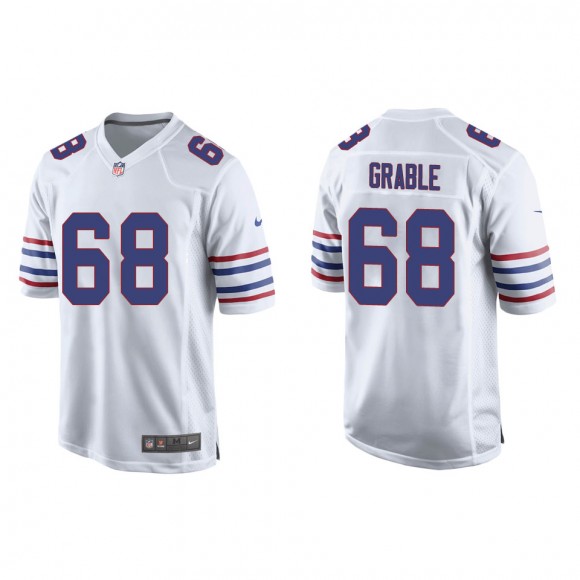 Bills Tylan Grable White Alternate Game Jersey