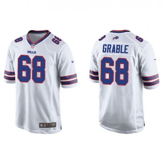 Bills Tylan Grable White Game Jersey