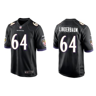 Men's Ravens Tyler Linderbaum Black 2022 NFL Draft Game Jersey