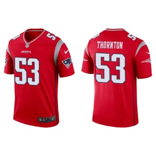 Men's Patriots Tyquan Thornton Red Inverted Legend Jersey