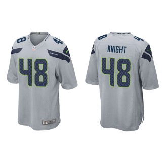 Seahawks Tyrice Knight Gray Game Jersey