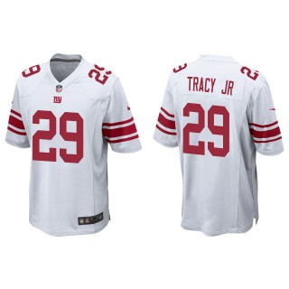 Giants Tyrone Tracy Jr. White Game Jersey