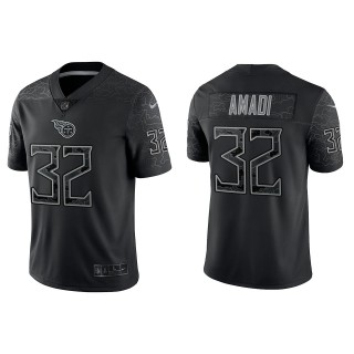 Men's Tennessee Titans Ugo Amadi Black Reflective Limited Jersey
