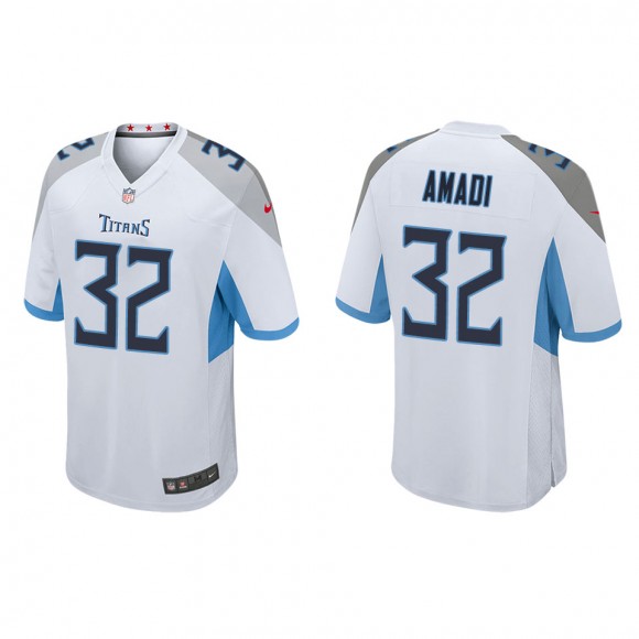 Men's Tennessee Titans Ugo Amadi White Game Jersey