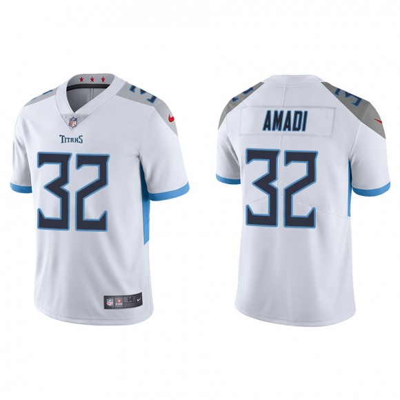 Men's Tennessee Titans Ugo Amadi White Vapor Limited Jersey