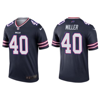 Men's Bills Von Miller Navy Inverted Legend Jersey