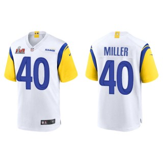 Super Bowl LVI Von Miller Rams White Game Jersey