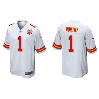 Chiefs Xavier Worthy White Game Jersey