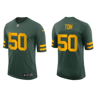 Men's Packers Zach Tom Green Alternate Vapor Limited Jersey