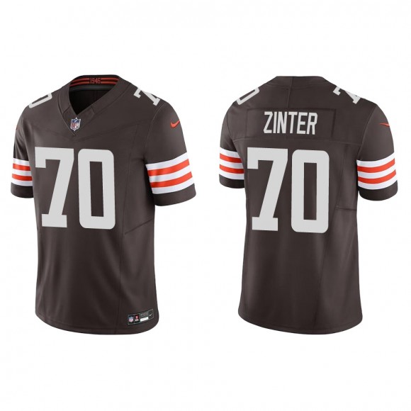 Browns Zak Zinter Brown Vapor F.U.S.E. Limited Jersey