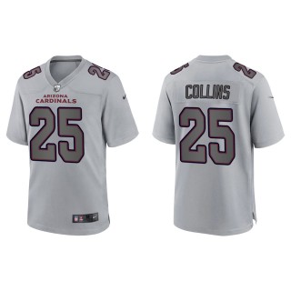 Men's Zaven Collins Arizona Cardinals Gray Atmosphere Fashion Game Jersey