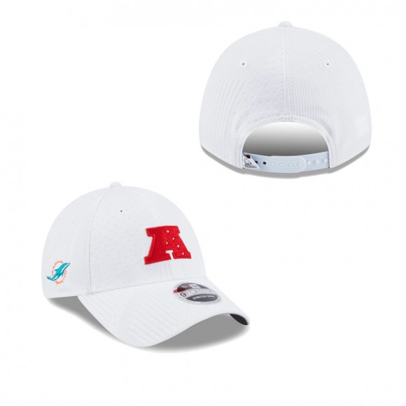 Men's Miami Dolphins White Pro Bowl 9FORTY Snapback Hat