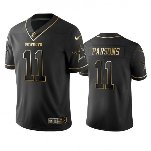 Micah Parsons Cowboys Black Golden Edition Vapor Limited Jersey