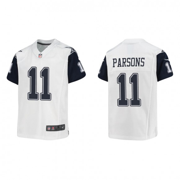 Micah Parsons Youth Dallas Cowboys White Alternate Game Jersey