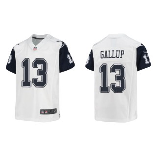 Michael Gallup Youth Dallas Cowboys White Alternate Game Jersey