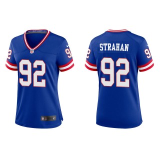 Michael Strahan Women's New York Giants SRoyal Classic Game Jersey
