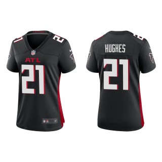 Women's Falcons Mike Hughes Black Game Jersey