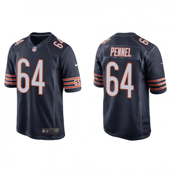 Men's Chicago Bears Mike Pennel Navy Game Jersey