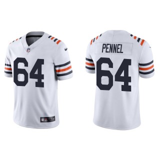 Men's Chicago Bears Mike Pennel White Classic Limited Jersey