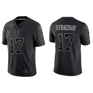 Mike Strachan Indianapolis Colts Black Reflective Limited Jersey