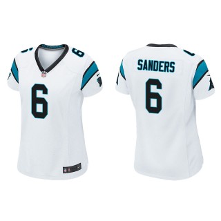 Women's Panthers Miles Sanders White Game Jersey