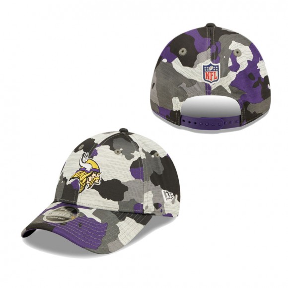 Men's Minnesota Vikings Camo 2022 NFL Training Camp Official 9FORTY Adjustable Hat