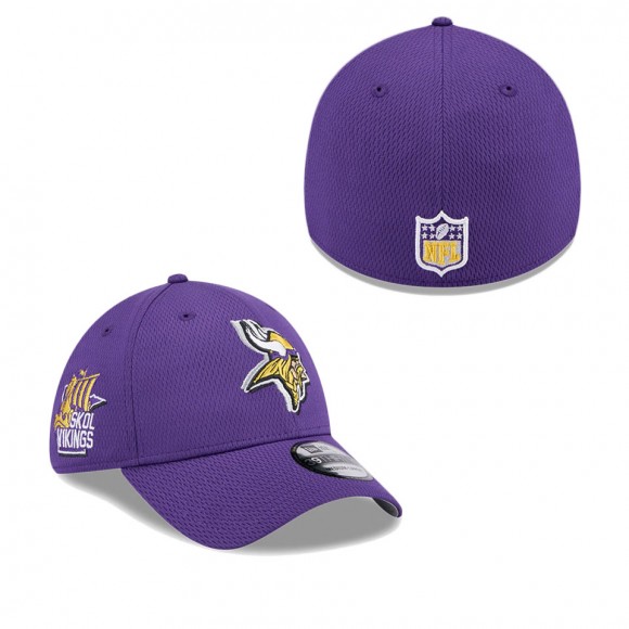 Minnesota Vikings Purple 2024 NFL Draft 39THIRTY Flex Hat