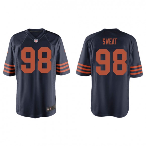 Bears Montez Sweat Navy Throwback Game Jersey