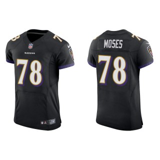 Morgan Moses Men's Baltimore Ravens Black Alternate Vapor Elite Jersey
