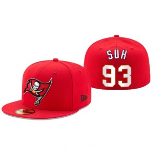 Tampa Bay Buccaneers Ndamukong Suh Red Omaha 59FIFTY Fitted Hat