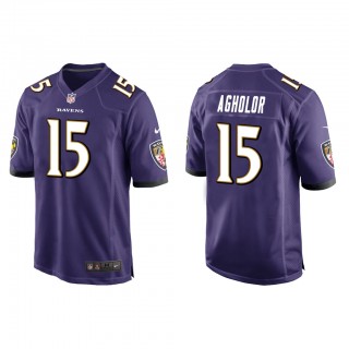 Nelson Agholor Purple Game Jersey