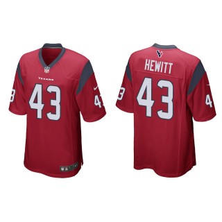 Texans Neville Hewitt Red Game Jersey