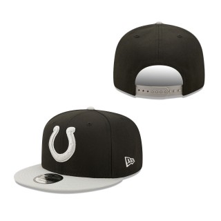 Black Gray Indianapolis Colts Two-Tone Color Pack 9FIFTY Snapback Hat