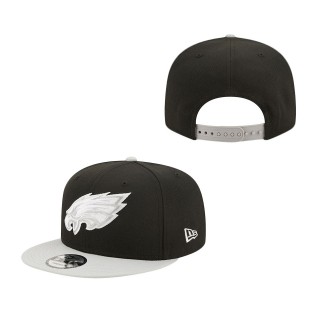 Black Gray Philadelphia Eagles Two-Tone Color Pack 9FIFTY Snapback Hat