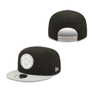 Black Gray Pittsburgh Steelers Two-Tone Color Pack 9FIFTY Snapback Hat