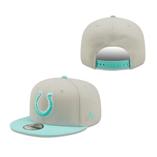 Gray Mint Indianapolis Colts Two-Tone Color Pack 9FIFTY Snapback Hat
