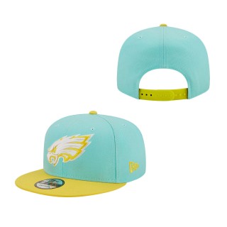 Mint Yellow Philadelphia Eagles Two-Tone Color Pack 9FIFTY Snapback Hat