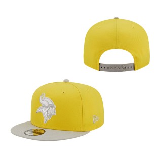 Yellow Gray Minnesota Vikings Two-Tone Color Pack 9FIFTY Snapback Hat