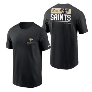 Men's New Orleans Saints Black Team Incline T-Shirt