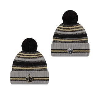 New Orleans Saints Cold Weather Gray Sport Knit Hat