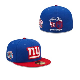 New York Giants Letterman 59FIFTY Fitted Hat