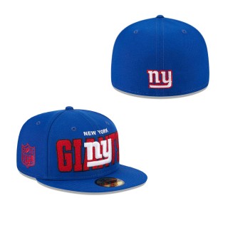 Men's New York Giants Royal 2023 NFL Draft 59FIFTY Fitted Hat