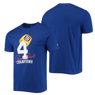 Men's New York Giants Royal Local Count the Rings T-Shirt