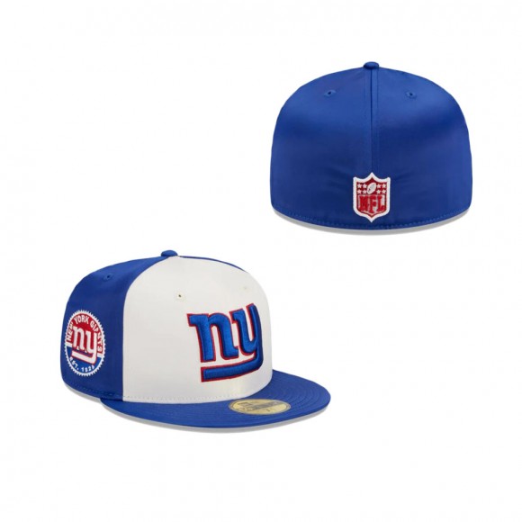 New York Giants Throwback Satin Fitted Hat