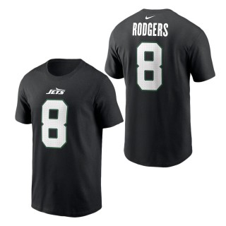 Men's New York Jets Aaron Rodgers Black T-Shirt