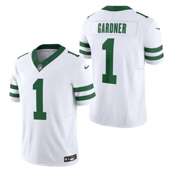 Jets Ahmad Sauce Gardner White Legacy Vapor F.U.S.E. Limited Jersey