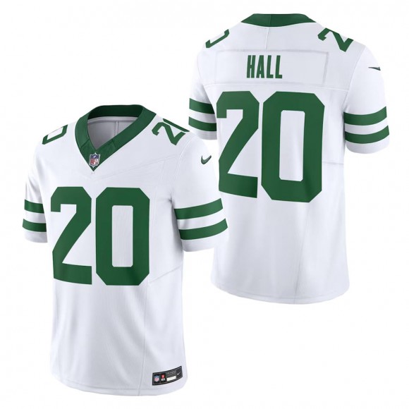 Jets Breece Hall White Legacy Vapor F.U.S.E. Limited Jersey