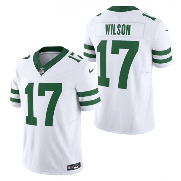 Jets Garrett Wilson White Legacy Vapor F.U.S.E. Limited Jersey